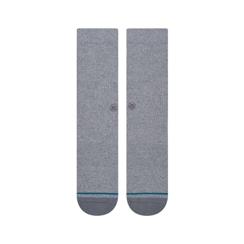Stance Icon Crew Socks (Large, Grey Heather) - Image 2